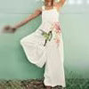 Damen Overall aus atmungsaktivem Baumwollmix mit buntem Floral-Motiv Heidi-Mode
