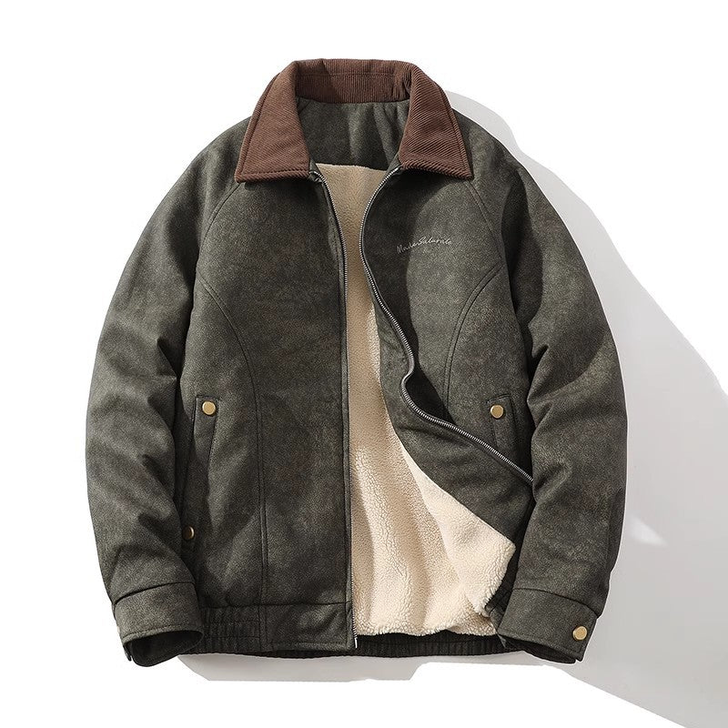 Herren Übergangsjacke mit weichem Futter und modischem Kragen Heidi-Mode
