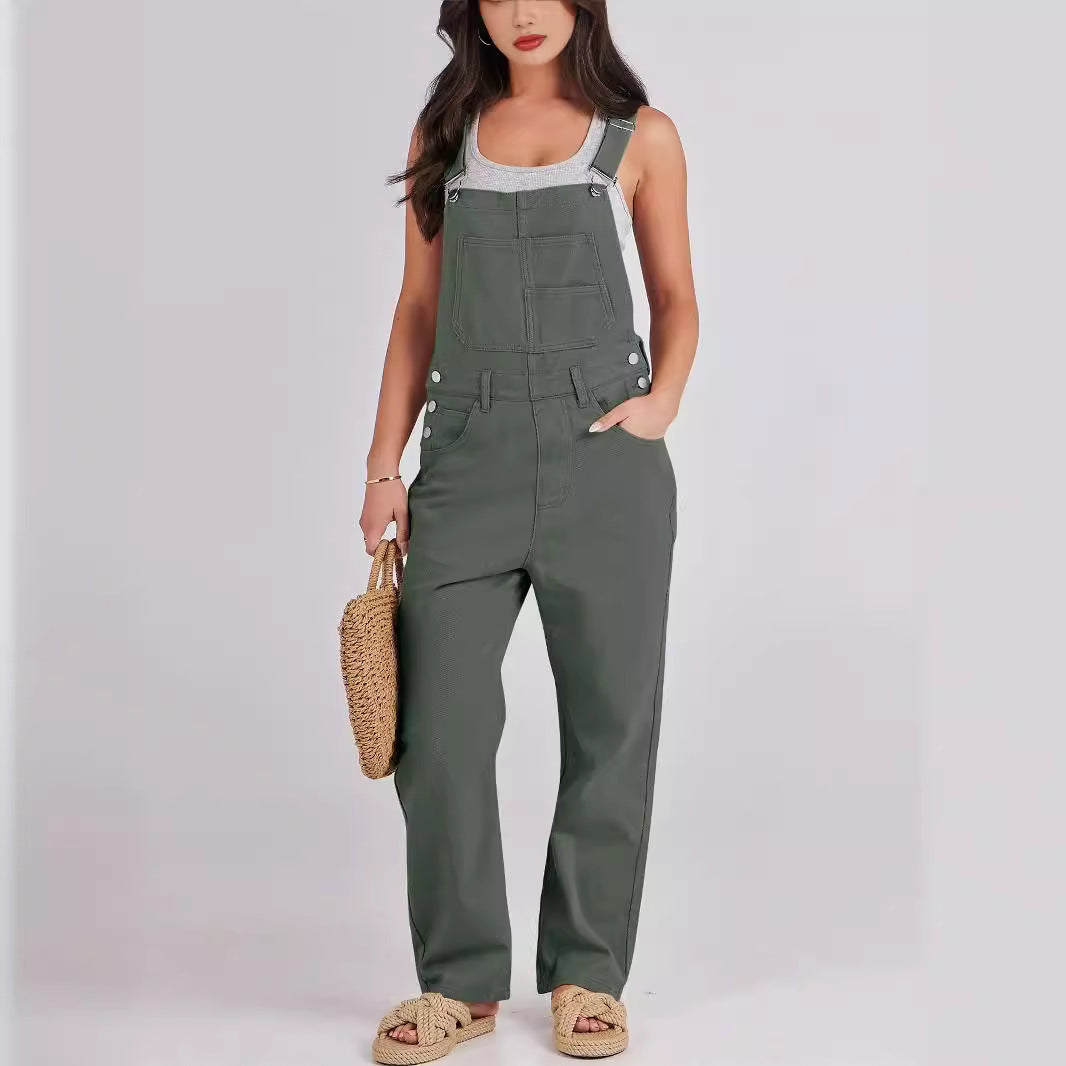 Damen Lässige und bequeme Latzhose Heidi-Mode