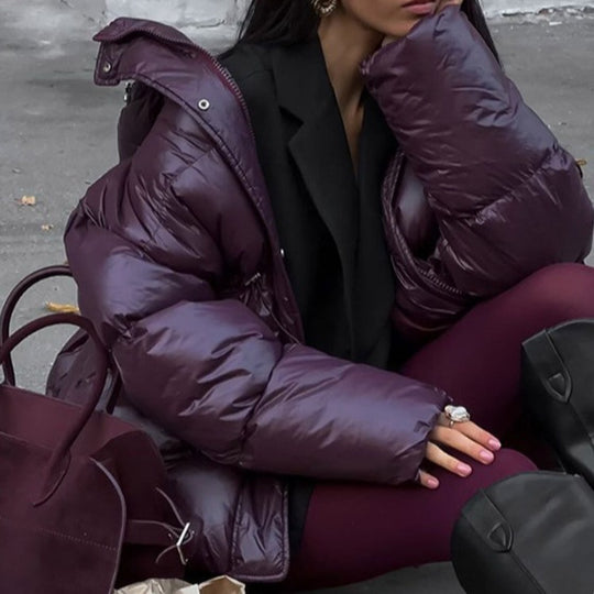Damen Winterjacke mit voluminösem Schnitt und Wärmeisolierung Heidi-Mode