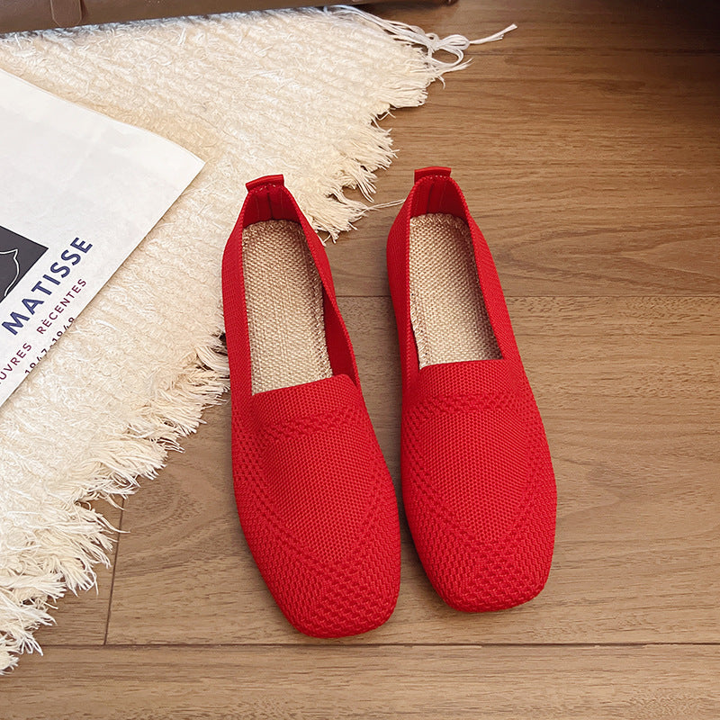 Damen moderne Slingback-Schuhe mit atmungsaktivem Netzmaterial und elastischem Einschlupf Heidi-Mode