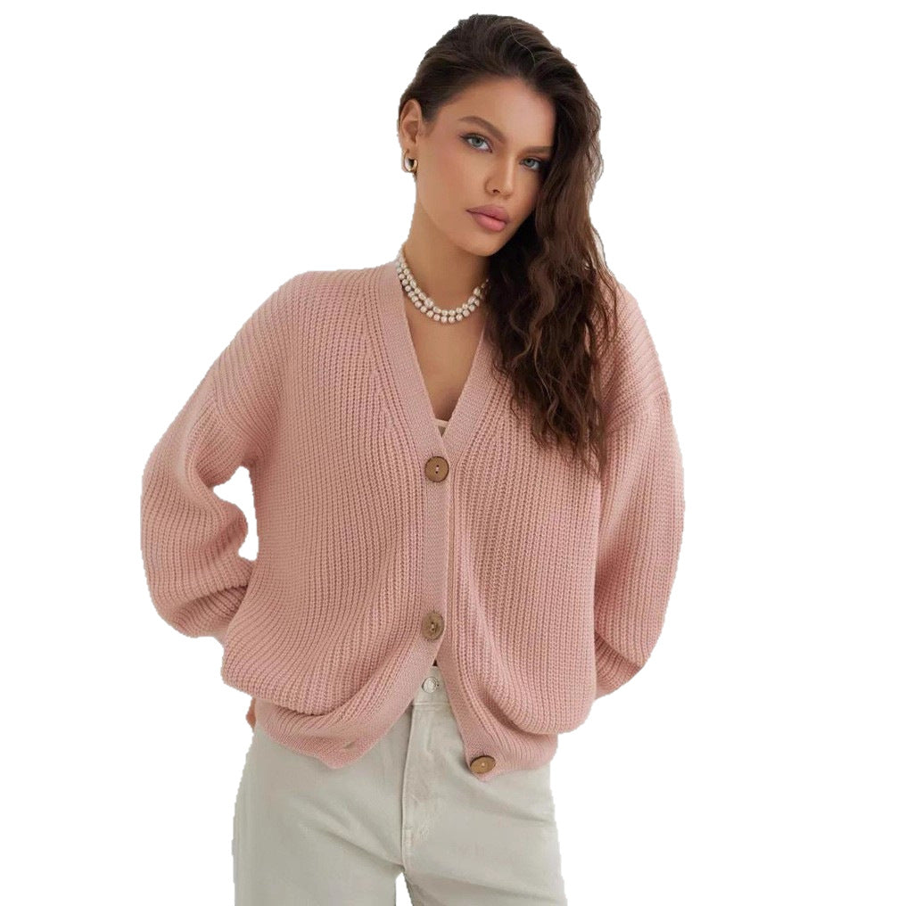 Damen lässiger Strickcardigan Heidi-Mode
