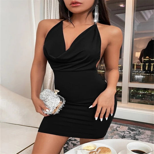 Damen Wickelkleid mit schlankmachendem Schnitt und tiefem V-Ausschnitt Heidi-Mode