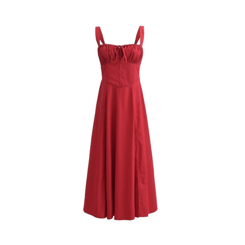 Heidi-Mode | Bindemittel Lange Slip Midi Kleid