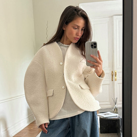 Damen Chic Oversized Blazerjacke Heidi-Mode