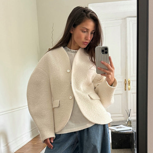 Damen Chic Oversized Blazerjacke Heidi-Mode