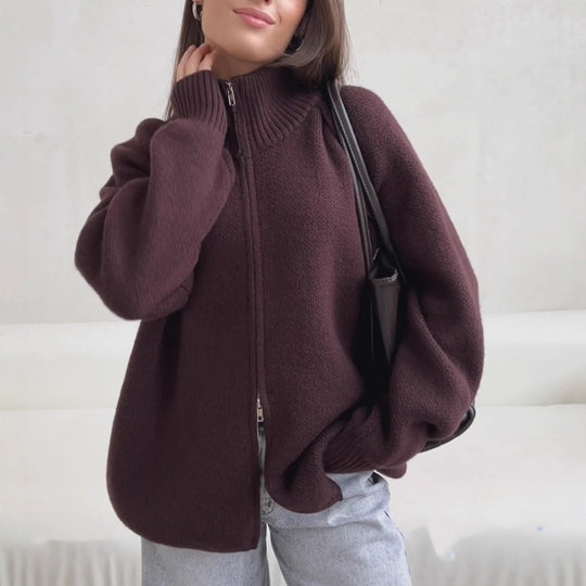 Damen modischer Strickpullover Heidi-Mode