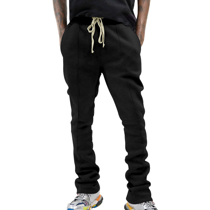 Herren sportliche Sweatpants mit seitlichen Kontraststreifen Heidi-Mode
