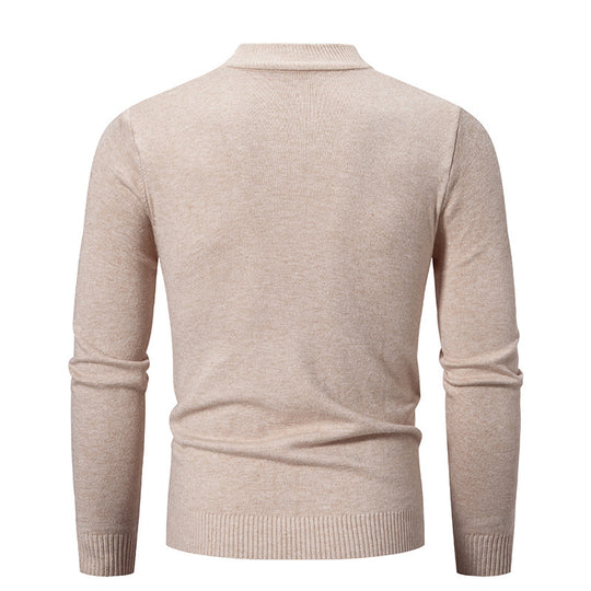Herren Rollkragenpullover aus weichem Strickmaterial Heidi-Mode