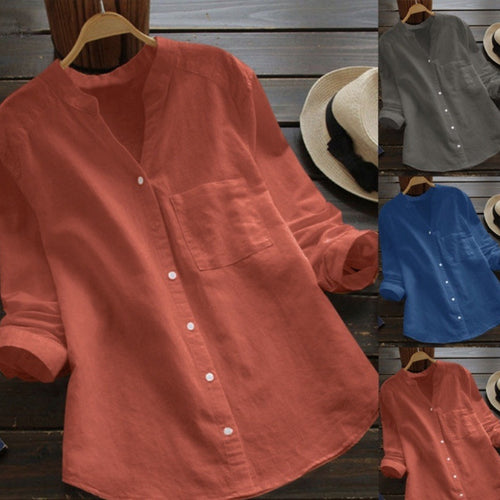 Damen Bluse mit eleganter Knopfleiste und moderner Passform Heidi-Mode