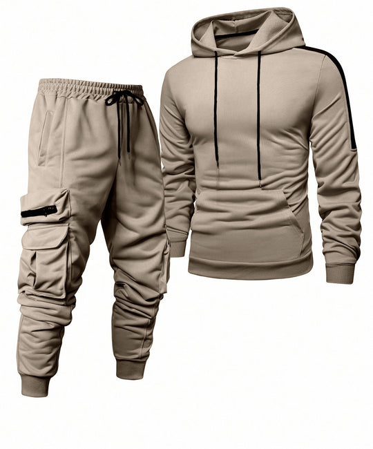Herren Komfortables Hoodie- und Jogginghosen-Set mit praktischen Taschen Heidi-Mode