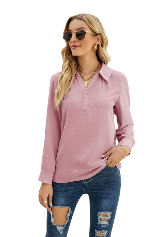 Heidi-Mode | Stehkragen Langarm Jacquard Pom Pom Freizeit Lockeres Oberteil