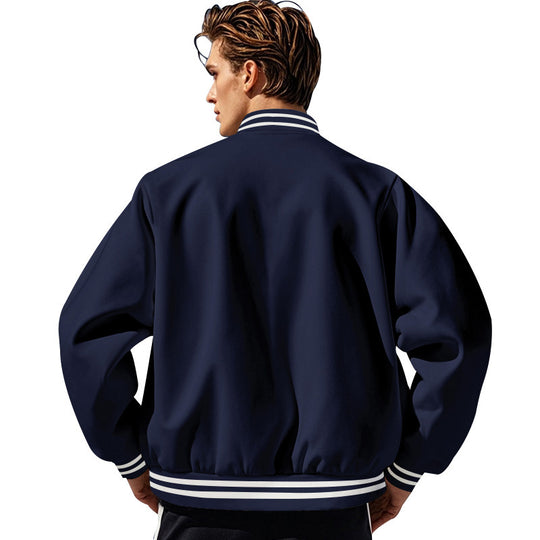 Herren Collegejacke mit elastischen Bündchen und hochwertiger Verarbeitung Heidi-Mode