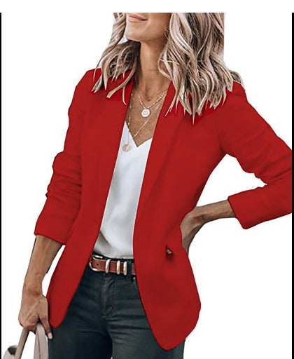 Damen komfortable Blazerjacke mit strukturiertem Design und eleganten Akzenten Heidi-Mode