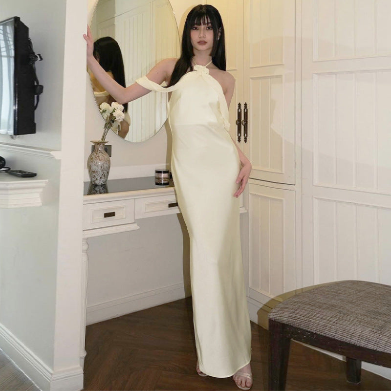 Damen Elegantes Maxikleid mit romantischem Wickel-Design und glamourösem Schnitt Heidi-Mode
