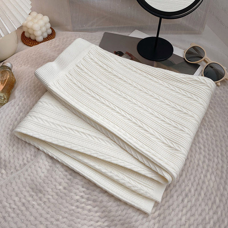 Damen Weiche Strickhose mit Zopfmuster Heidi-Mode