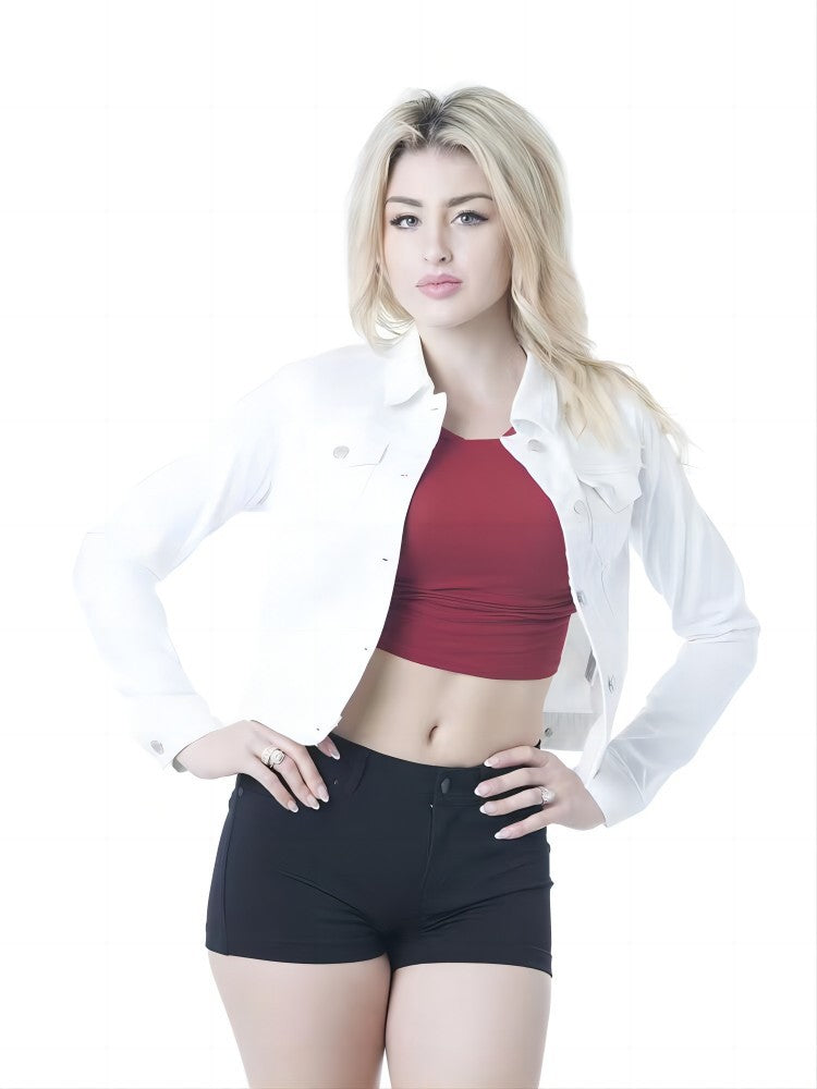 Damen lässige Jeansjacke Heidi-Mode