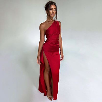 Heidi-Mode | One Shoulder Maxi Kleid