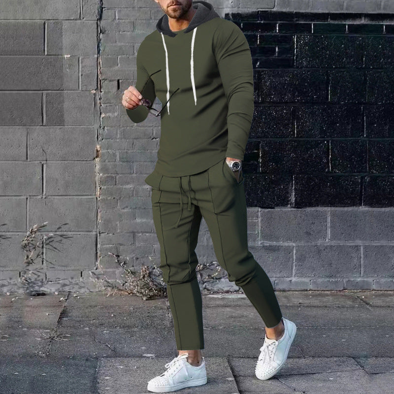 Herren Sportliches Hoodie-Set mit stylischen Jogginghosen Heidi-Mode