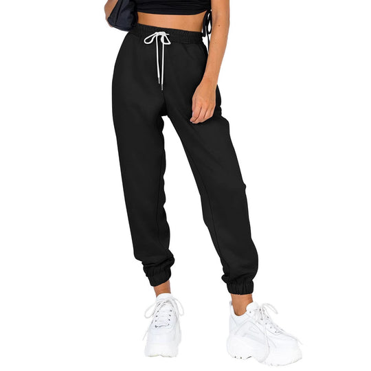Damen Sportliche Jogginghose mit elastischem Bund und seitlichen Taschen Heidi-Mode