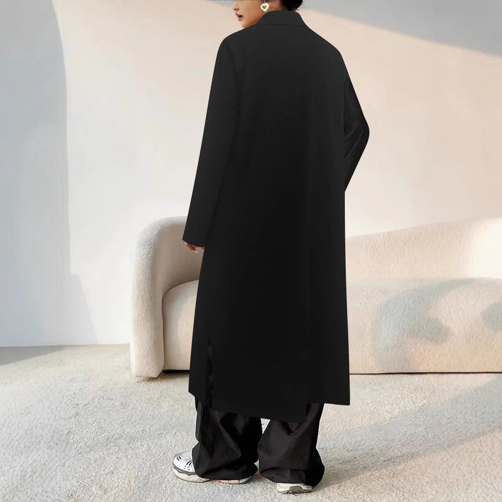 Damen Oversized Longblazer mit funktionalen Taschendetails Heidi-Mode