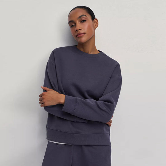 Damen Bequemer Oversized Sweatpullover mit lässigem Schnitt Heidi-Mode