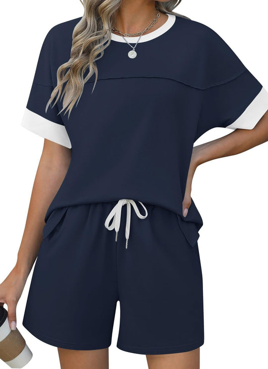 Damen lässiges Sport-Outfit mit elastischem Bund und praktischen Taschen Heidi-Mode