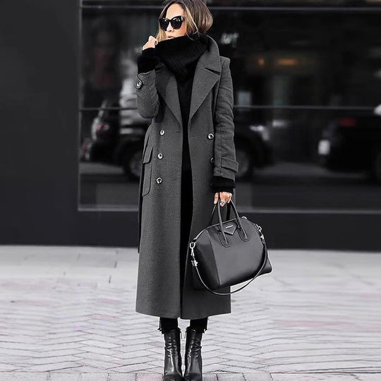 Damen eleganter Wollmantel Heidi-Mode