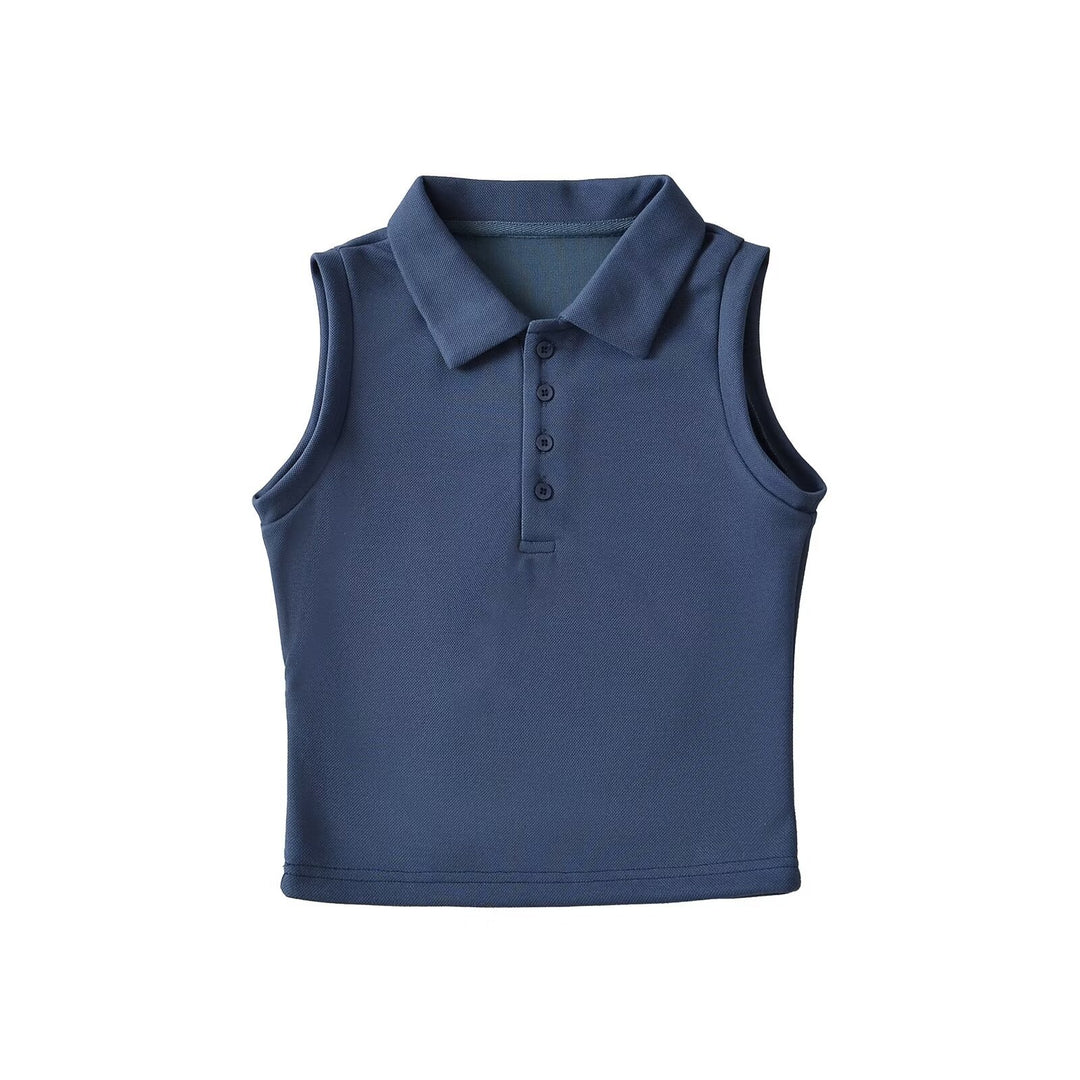 Damen Polo-Top ohne Ärmel mit feuchtigkeitsregulierender Funktion Heidi-Mode