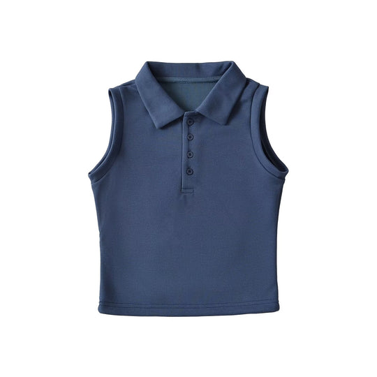 Damen Polo-Top ohne Ärmel mit feuchtigkeitsregulierender Funktion Heidi-Mode