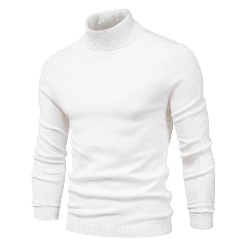 Herren Rollkragenpullover aus hochwertiger Wolle Heidi-Mode