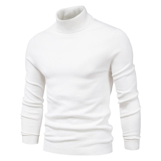 Herren Rollkragenpullover aus hochwertiger Wolle Heidi-Mode