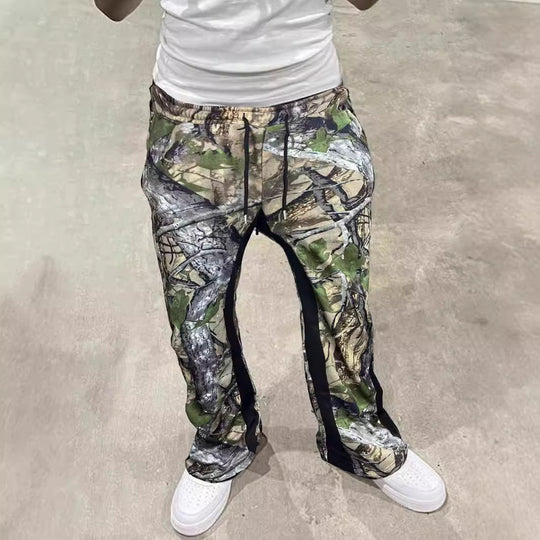 Herren Freizeithose mit innovativem Camouflage-Muster und elastischem Bund Heidi-Mode