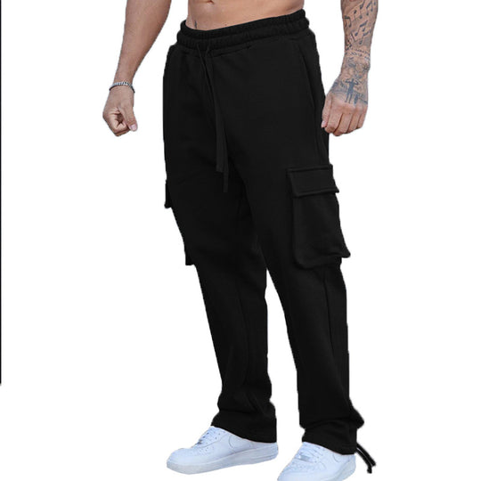 Herren Cargo-Jogginghose mit elastischem Bund und praktischen Seitentaschen Heidi-Mode
