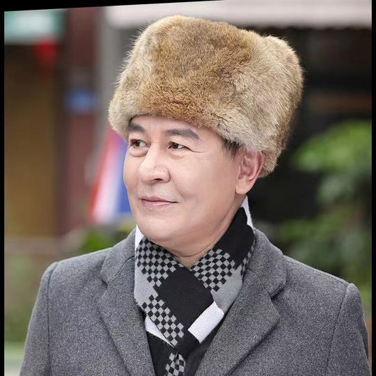 Herren Fellmütze mit Ohrenschutz Heidi-Mode