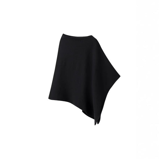 Damen Poncho aus weichem, hochwertigem Material mit elegantem Schnitt Heidi-Mode