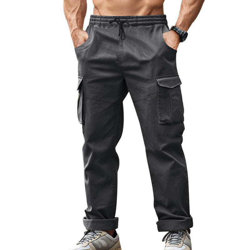 Herren Cargo-Hose mit praktischen Seitentaschen und elastischem Bund Heidi-Mode