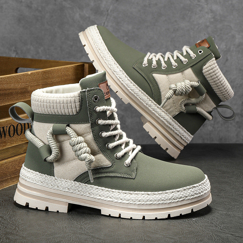 Damen modische und bequeme Winterstiefel mit hohem Kragen und rutschfester Sohle Heidi-Mode