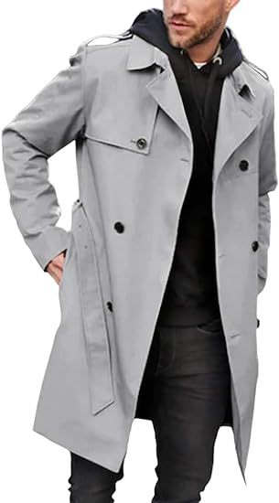 Herren Trenchcoat mit klassischem Stil Heidi-Mode