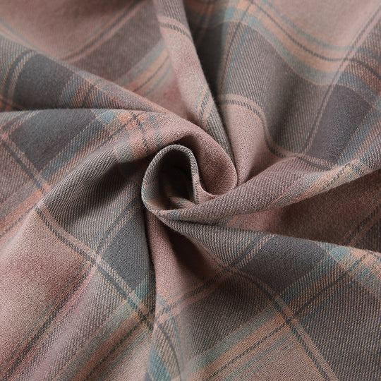Damen Oversized Karohemd aus leichtem Baumwollmix mit modernen Schnittdetails Heidi-Mode