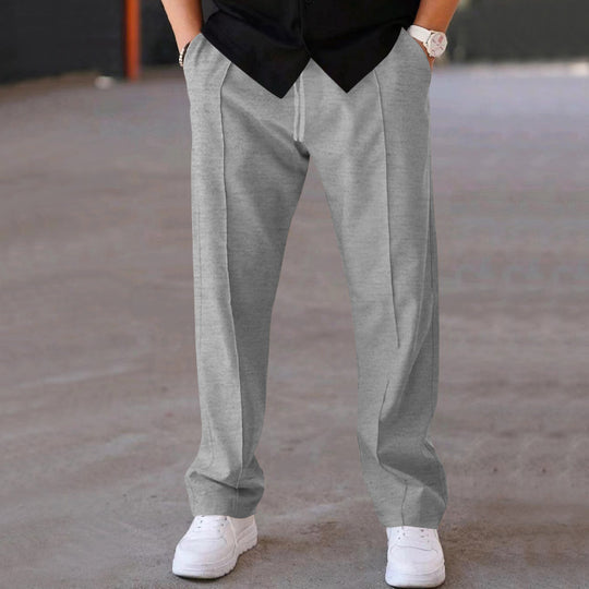 Herren Bequeme Sweatpants mit eleganter Optik und seitlichen Eingrifftaschen Heidi-Mode