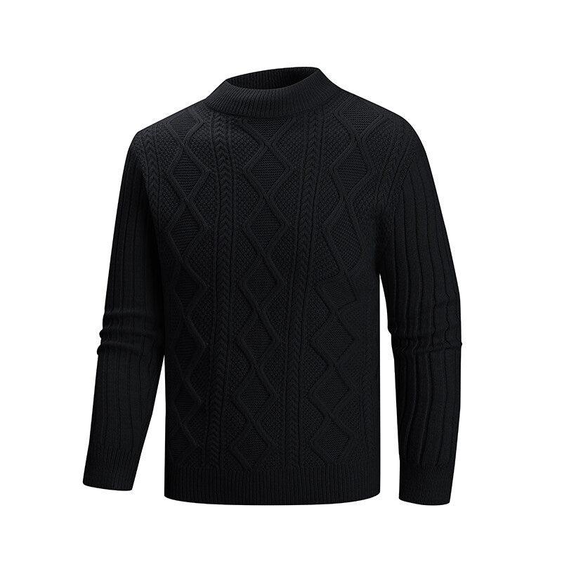 Herren Pullover aus strukturiertem Strickmaterial Heidi-Mode
