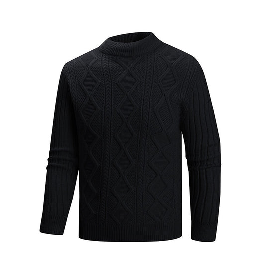 Herren Pullover aus strukturiertem Strickmaterial Heidi-Mode