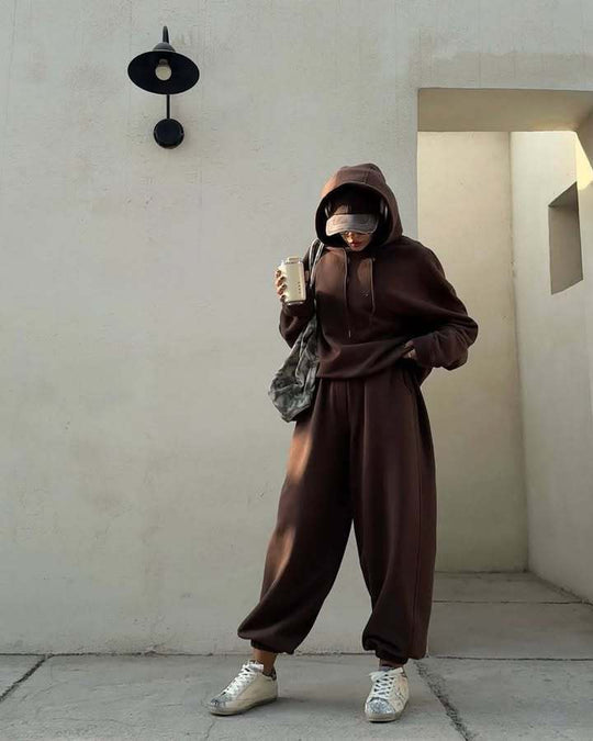 Damen entspannter Oversized Jogginganzug Heidi-Mode