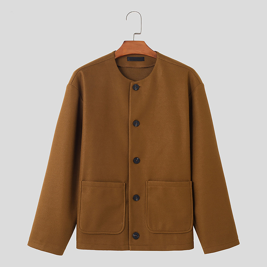 Damen Übergangsjacke mit praktischen Taschen und Knopfverschluss Heidi-Mode