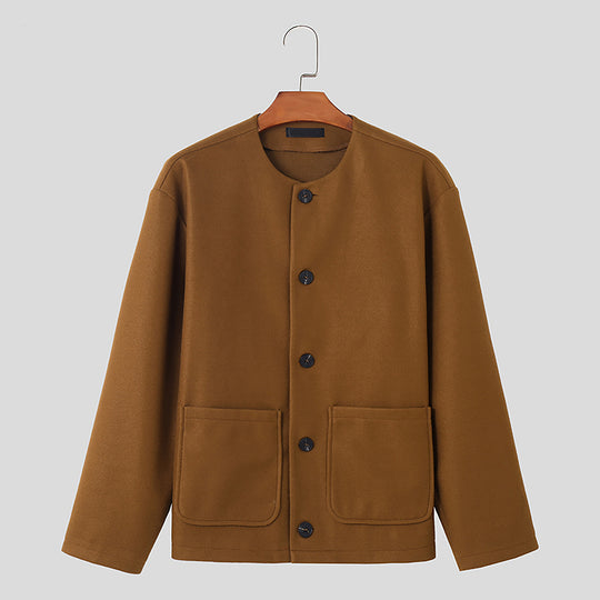 Damen Übergangsjacke mit praktischen Taschen und Knopfverschluss Heidi-Mode