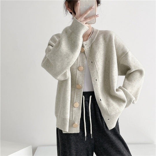 Damen Modischer Strickpullover Heidi-Mode