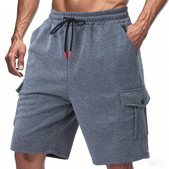 Herren funktionale Sportshorts mit praktischen Seitentaschen und elastischem Bund Heidi-Mode