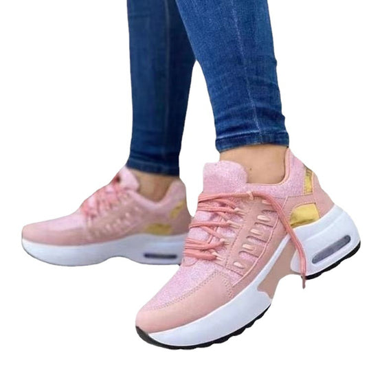 Damen Sportliche Air Max Sneakers mit atmungsaktiver Oberflächenstruktur Heidi-Mode