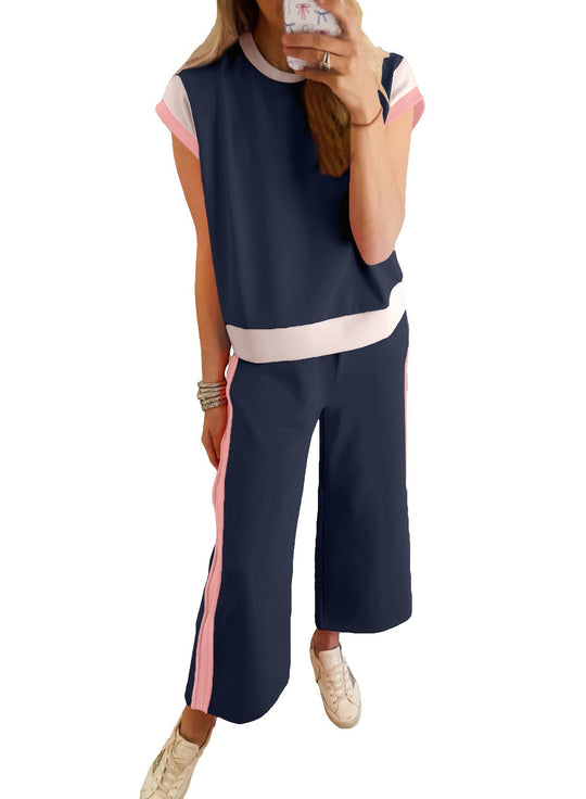 Damen Stylish Tracksuit mit modischen Farbkontrasten Heidi-Mode